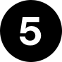 A black circle with the number five in it.