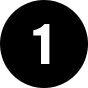 A black circle with the number 1 in it.